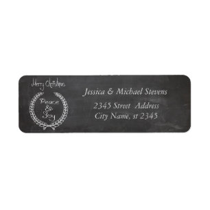 Elegant chalkboard trendy Christmas winter