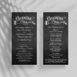 Elegant Chalkboard Wedding Ceremony Programs Rack Card<br><div class="desc">Elegant Chalkboard Wedding Ceremony Programs.</div>