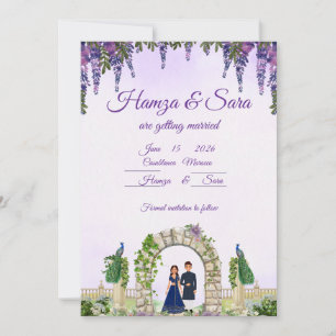 Elegant Chalkboard Wedding Invitation Floral Sav