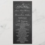 Elegant Chalkboard Wedding Program Template<br><div class="desc">Elegant Chalkboard Wedding Program Template.</div>