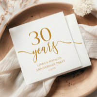 Elegant Champagne 30th Wedding Anniversary