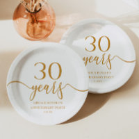 Elegant Champagne 30th Wedding Anniversary
