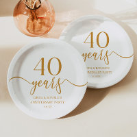 Elegant Champagne 40th Wedding Anniversary