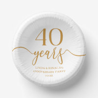 Elegant Champagne 40th Wedding Anniversary