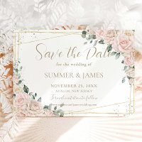 Elegant Champagne Ivory Blush Floral Wedding