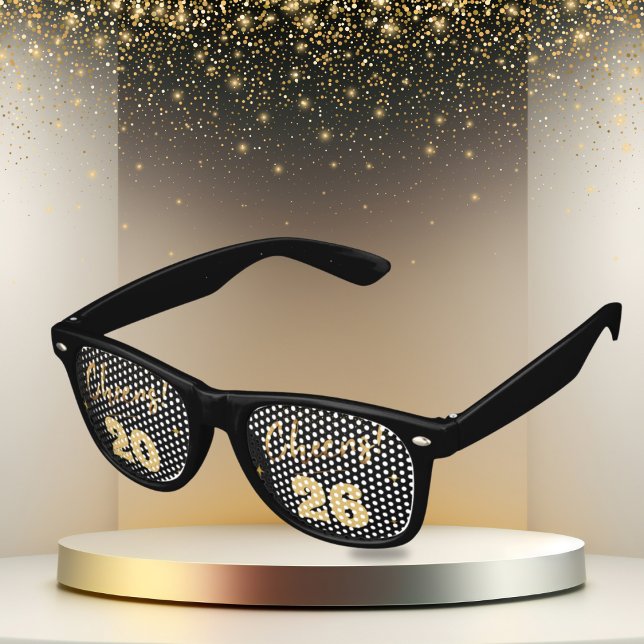 Elegant Champagne New Year Eve  Retro Sunglasses (Creator Uploaded)