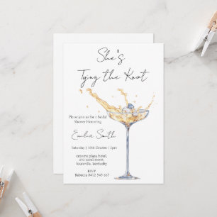 Elegant Champagne ring Bridal Shower Invitation