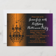 Elegant Chandelier Birthday Halloween Party