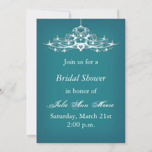 Elegant Chandelier Bridal Shower Invitation