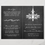 Elegant Chandelier Chalkboard Wedding Collection<br><div class="desc">Elegant Chandelier Chalkboard Wedding Collection Programs.</div>