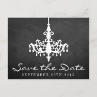 Elegant Chandelier Chalkboard Wedding Collection