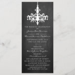 Elegant Chandelier Chalkboard Wedding Collection Programme<br><div class="desc">Elegant Chandelier Chalkboard Wedding Collection Programs.</div>