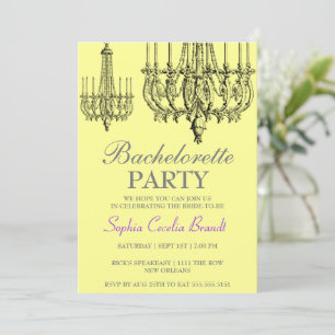 Elegant Chandelier Party Invitation
