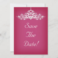 Elegant Chandelier Save The Date Wedding