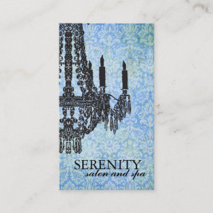 Elegant Chandelier Spa Business Card