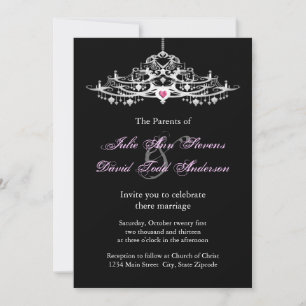 Elegant Chandelier Wedding Invitation