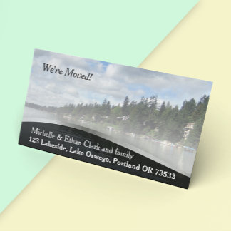 Elegant Change of Address Custom Photo Card
