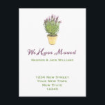 Elegant Change of address  | Moving Announcement Postcard<br><div class="desc">Elegant Lavender | Moving Announcement . This is a template ready for you to add your details to .</div>