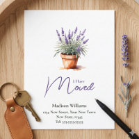 Elegant Change of address | Moving Announcement