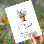 Elegant Change of address  | Moving Announcement Postcard<br><div class="desc">Elegant Lavender | Moving Announcement . This is a template ready for you to add your details to .</div>