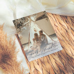 Elegant Change Of Plans Photo Wedding Postponement Invitation Postcard<br><div class="desc">Send these modern photo cards with your new wedding information to friends and family around the globe. This design features a background of your favourite photo. Personalise with your details in elegant script calligraphy. These cards reverse to a message with the updated wedding plans.</div>