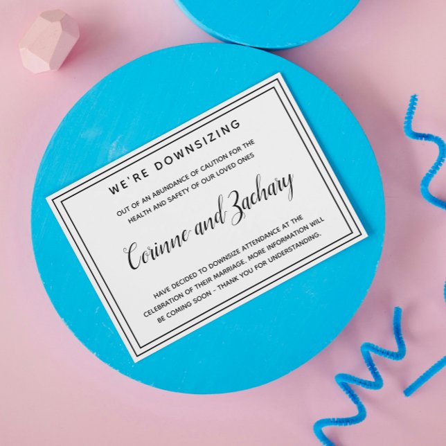 Elegant Change of Plans Postcard (Creator Uploaded)