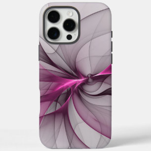 Elegant Chaos Modern Abstract Pink Fractal Art iPhone 16 Pro Max Case