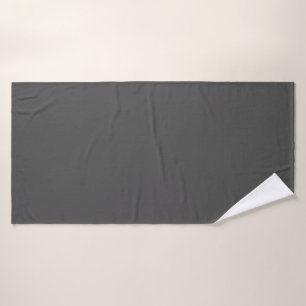 Elegant Charcoal Gray Absorbent Bath Towel