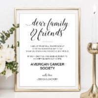 Elegant Charity Donation In Lieu Of Favours Weddin