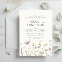 Elegant Charity Lunch Floral Wildflowers