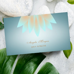 Elegant Charming Professional Lotus Flower Business Card