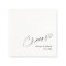 Elegant Cheers Personalised Wedding Napkins