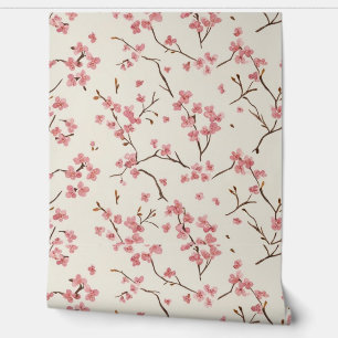 Elegant Cherry Blossom Floral Wallpaper