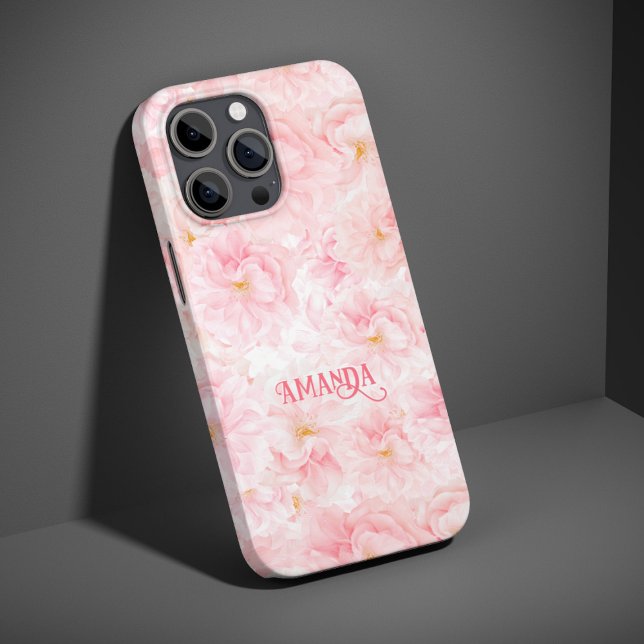 Elegant Cherry Blossom Pattern Design Sherpa Blank iPhone Case (Creator Uploaded)
