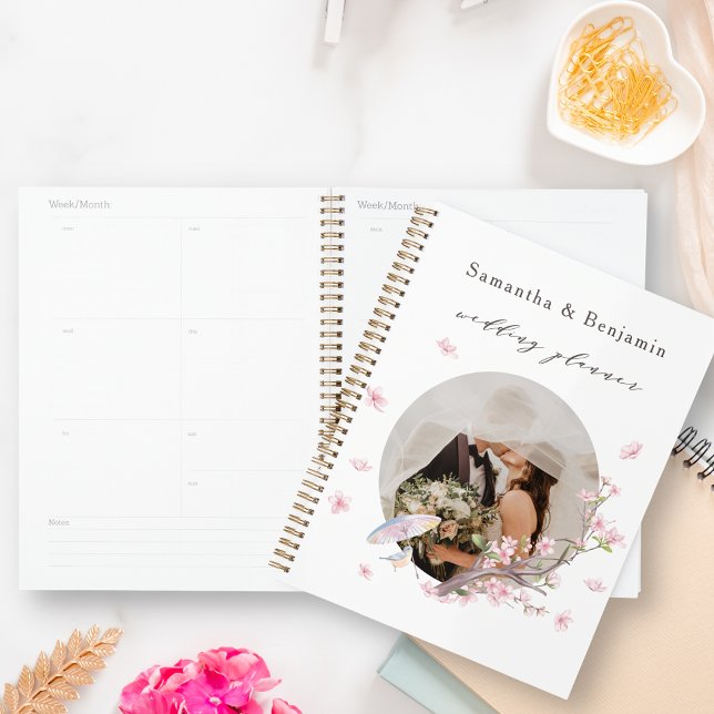 Elegant Cherry Blossom Photo Wedding Planner (Creator Uploaded)