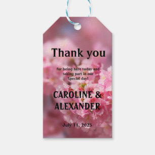 Elegant Cherry blossom Sakura Nature Wedding Gift Tags