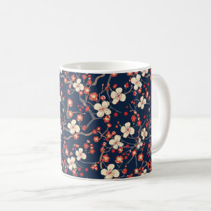 Elegant Cherry Blossom Seamless Pattern (10) Coffee Mug