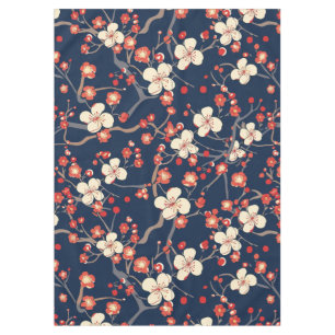 Elegant Cherry Blossom Seamless Pattern (10) Tablecloth