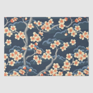 Elegant Cherry Blossom Seamless Pattern (11) Tissue Paper