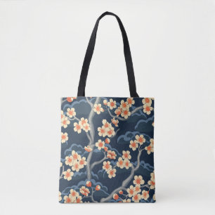 Elegant Cherry Blossom Seamless Pattern (11) Tote Bag