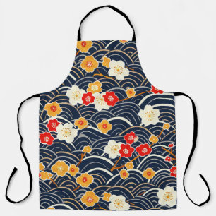 Elegant Cherry Blossom Seamless Pattern (12) Apron