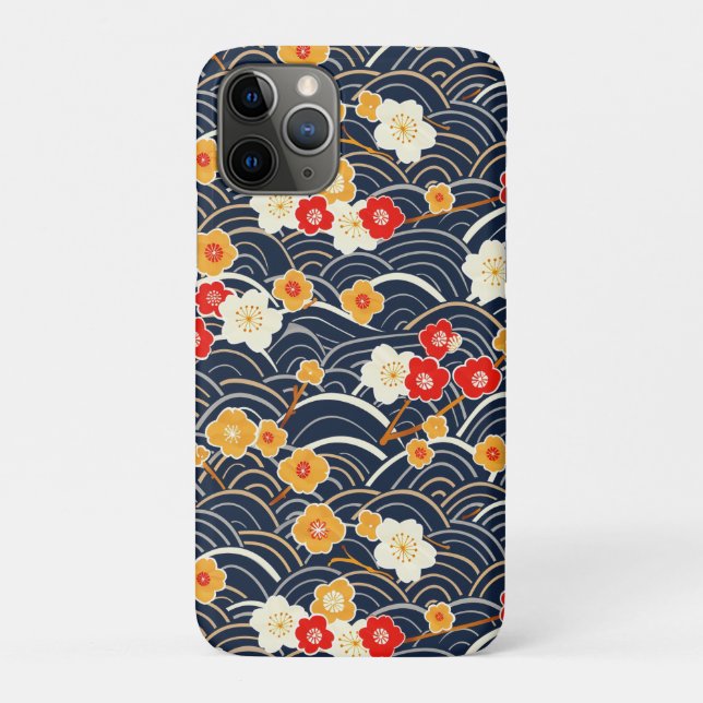 Elegant Cherry Blossom Seamless Pattern (12) Case-Mate iPhone Case (Back)