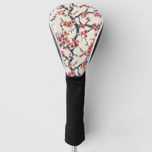 Elegant Cherry Blossom Seamless Pattern (13) Golf Head Cover (Front)