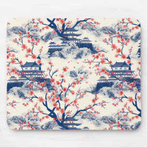 Elegant Cherry Blossom Seamless Pattern (15) Mouse Mat