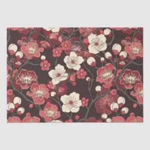 Elegant Cherry Blossom Seamless Pattern (16) Tissue Paper