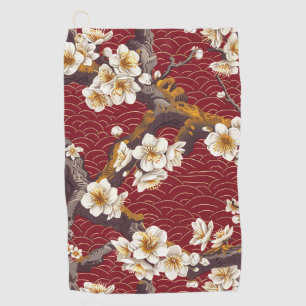 Elegant Cherry Blossom Seamless Pattern (17) Golf Towel
