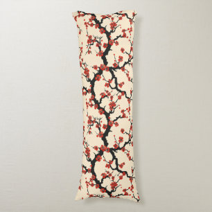 Elegant Cherry Blossom Seamless Pattern (1) Body Cushion