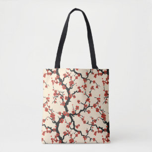Elegant Cherry Blossom Seamless Pattern (1) Tote Bag