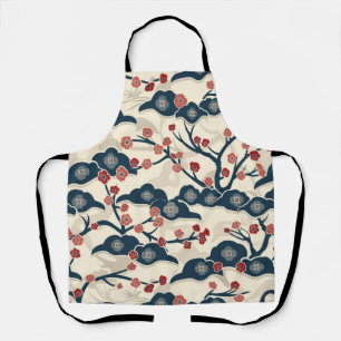 Elegant Cherry Blossom Seamless Pattern (2) Apron