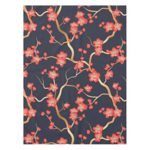 Elegant Cherry Blossom Seamless Pattern (3) Tablecloth